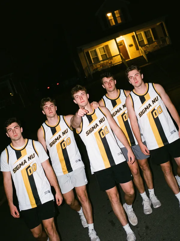 Striped Basketball custom jersey by Kinetic Society